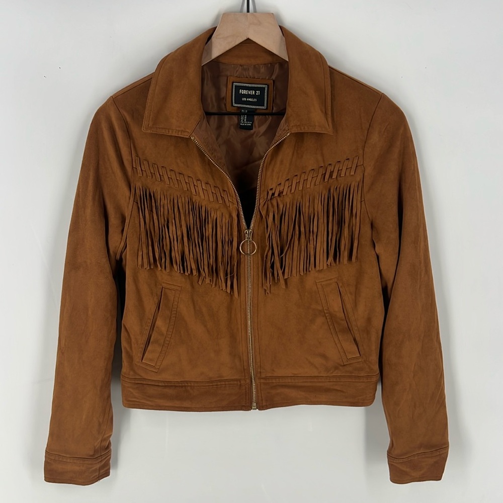 Forever 21 Brown Fringe Jacket